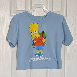 NWOT Unisex Kids (Size Small) Bart Simpson "Troublemaker" T-Shirt with Graphics